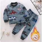 Ensembles de vêtements de nuit pour fille - automne et hiver - bleu Ensembles de vêtements de nuit pour fille - automne et hiver - bleu