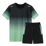 Ensemble de vetement sport 2 pi�ces homme t - shirt et short s�chage rapide respirant ample pour fitness ...