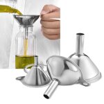 Entonnoirs en acier inoxydable - salutuya - mini entonnoirs - 3 pi�ces - conception int�gr�e - portable ...