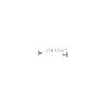 Entreba�lleur sairpentin pour fen�tre simple ou double battant couleur chrome - socona - e1