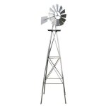 Wiltec Éolienne de jardin design us ? 670 x 670 x 2450 mm ? couleur ar Wiltec Éolienne de jardin design us ? 670 x 670 x 2450 mm ? couleur ar