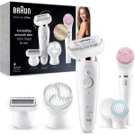 pilateur - braun - silk - pil 9 - tte souple - grip antidrapant - brosses exfoliante