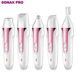 Épilateur Électrique 5 en 1 femme rasoir rasage Épilation imperméable pour le nez du corps visage jambes ... Épilateur Électrique 5 en 1 femme rasoir rasage Épilation imperméable pour le nez du corps visage jambes ...