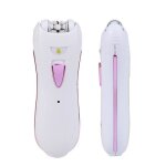 �pilateur �lectrique - femme - rechargeable - lumi�re led - visage et aisselles - titane