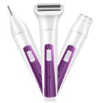 Epilateur lectrique femme - visage sourcil jambe intime maillot - tte de rasage tondeuse 3 en 1 - longue ...