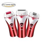 �pilateur �lectrique sans fil 3 en 1 pour femmes - swarey - rechargeable - imperm�able - rouge