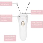 �pilateur pour le visage folanda - sans fil - �pilation physique en profondeur - rose / or