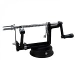 pluche pomme poire 3 en 1 ple tranche vide avec ventouse - noir - linxor