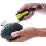 Eplucheur à avocat 5 en 1 - noir vert Eplucheur à avocat 5 en 1 - noir vert