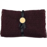 ponge de bain exfoliante en filet africain origine ghana tirable jusqu 125cm marron