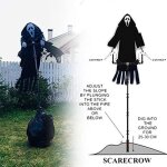 pouvantail - salutuya - ghostface scream - dcoration halloween - jardin - effrayant