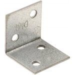 querres de fixation - vidaxl - 150 pcs - acier galvanis - 30x25x30 mm - 2 mm dpaisseur