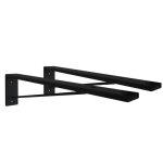 Lot de 2 �querres de fixation invisible pour plan de travail