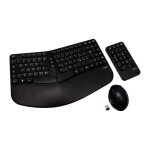 Ensemble clavier souris pav numrique sans fil ergonomique v7 - noir - italien - windows 8 / 10 - 1600 ...