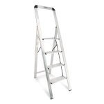 Oxeo - escabeau ultra mince & ultra lger 100% aluminium - 4 marches - 55cm dpaisseur