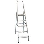 Escabeau - aluminium - 4 marches - antid�rapantes - charge max. 150kg - plateforme 109cm