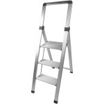Facilitys escabeau marchepied pliable en aluminium - 3 marches - ultra l�ger gain de place antid�rapant ...