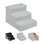Relaxdays escalier à 3 marches pour petits / gros chiens atteindre canapé / lit revêtement en tissu 30x35x45 c ... Relaxdays escalier à 3 marches pour petits / gros chiens atteindre canapé / lit revêtement en tissu 30x35x45 c ...