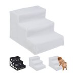 Relaxdays escalier à 3 marches pour petits / gros chiens atteindre canapé / lit revêtement en tissu 30x35x45 c ... Relaxdays escalier à 3 marches pour petits / gros chiens atteindre canapé / lit revêtement en tissu 30x35x45 c ...