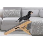 Escalier pour chien - priorpet - rampe pliable - bois de bouleau - antidrapante - 5 couleurs