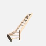 Nostra - escalier bois 1 / 4 tournant droit (htre)