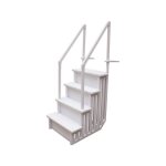 Escalier simple pour piscine en plastique