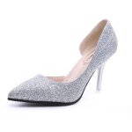 Escarpins femme bout pointu - marque - mod�le - pu cuir - aiguille - paillettes