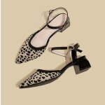 Escarpins femme confortable talons epais bout pointu aéré elégant maille avec boucle - kaki - noir - ... Escarpins femme confortable talons epais bout pointu aéré elégant maille avec boucle - kaki - noir - ...