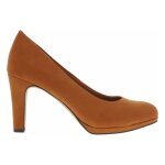 Escarpins femme marco tozzi orange - talon d�croch� haut 9cm - synth�tique - entonnoir