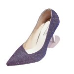 Escarpins femme - non sp�cifi� - mod�le 36 - talon aiguille - tige textur�e - couleur violet