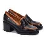 Escarpins femme pikolinos huesca w8x - 3850 - noir - talon fin - lacets