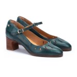 Escarpins femme - pikolinos lugo w8p - 5751 - river - talon carr� - motifs sur la pointe