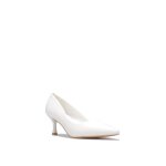 Escarpins - femme - simili - blanc - talon fin - bout pointu
