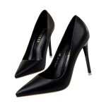 Escarpins femme - marque - modle - talon aiguille 10. 5cm - noir