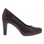 Escarpins femme talon dcroch haut marco tozzi bordeaux - blanc - 9 cm