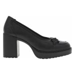 Escarpins - rieker - talon dcroch haut - femme - cuir noir