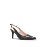 Escarpins en simili � bout pointu et talon aiguille. dot�s dune bride r�glable et dune semelle l�g�rement ...