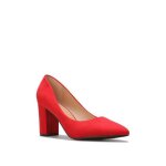 Escarpins en sudine  bout pointu et talon carr. pour femme - escarpins - la modeuse