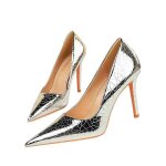 Escarpins talon aiguille femme - blanc - talon 8cm - chaussures soire bureau