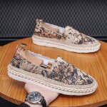 Espadrille homme en toile a�ration r�sistant � lusure antid�rapant imprim�