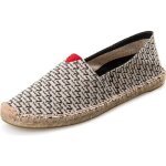 Espadrilles mixtes en toile cousue main noir - funmoon