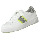 Espadrille plate - forme femme tamaris - blanc / jaune - synthtique - adulte