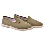 Espadrilles en toile semelle antid�rapante - ozabi - 48b2 kaki - homme - blanc - adulte