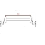 Essieu remorque non frein� ptc: 500kg 4tr115 (eab � la demande)