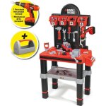 Etabli enfant smoby bricolo center black & decker - rouge - 60 accessoires inclus - a partir de 3 ans ...