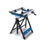 Etabli pliant mobile scheppach uwb1000 - charge max 100 kg - hauteur de travail 770  1070 mm