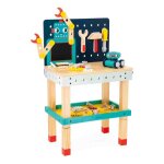 Jeu de bricolage enfant - janod - �tabli robot bricokids - 51 accessoires - 3 outils - �volutif