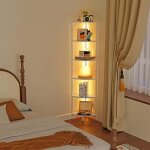 tagre dangle 6 niveaux avec clairage led en chelle avec pieds rglables tagre daffichage bibliothque ...