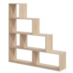 tagre bibliothque jan chne 6 tagres - vs venta - stock - moderne - mlamine - pour salon ou bureau ...