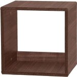 Iris ohyama etag�re cube petit meuble de rangement empilable qr - 34 - qr - 34 marron l29 x p34. 4 x ...